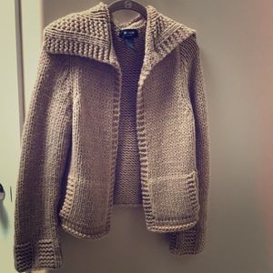 Beautiful tan hand knit sweater